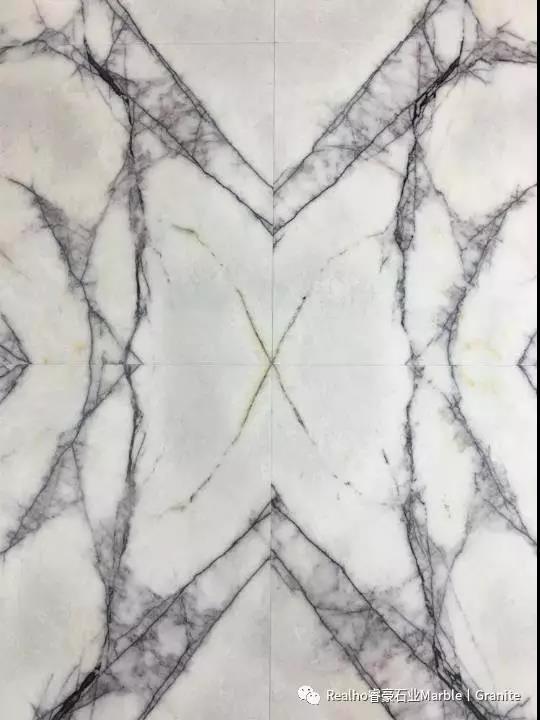 Milas Lilac Marble Book-Match Designs