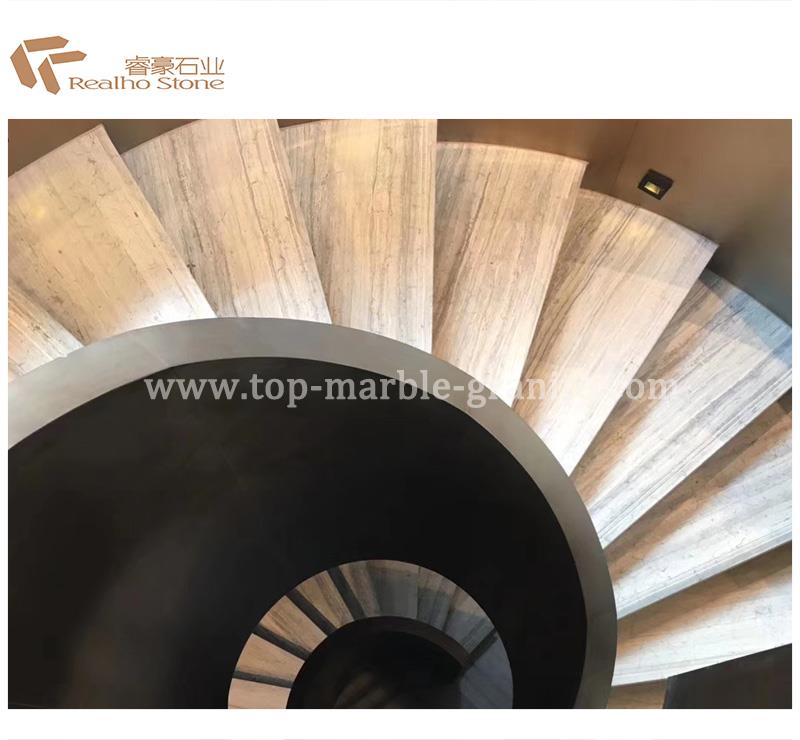 pallisandro blue marble step tils