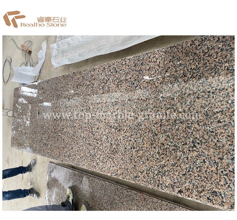 pink porrino granite slab