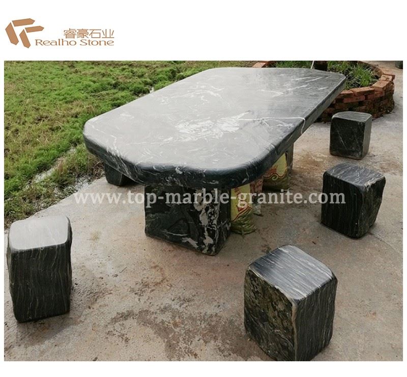 Dragon marble table set