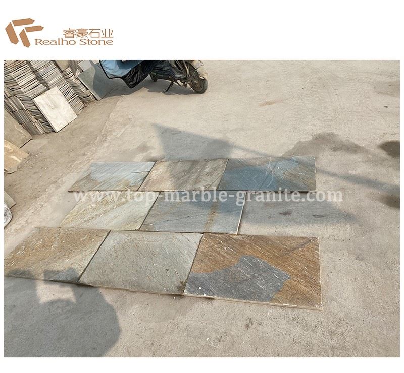 yellow wooden vein slate