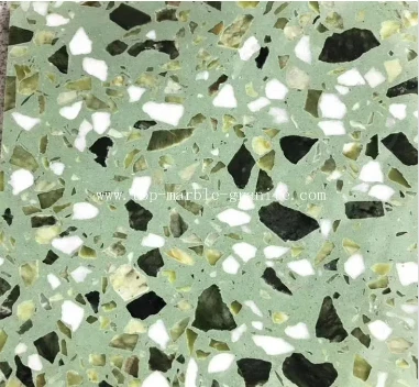 Green Terrazzo Slab