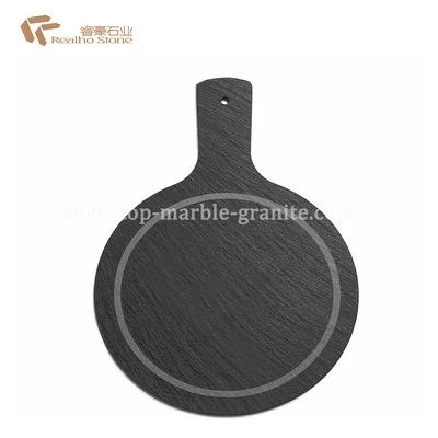 Piring makan slate hitam