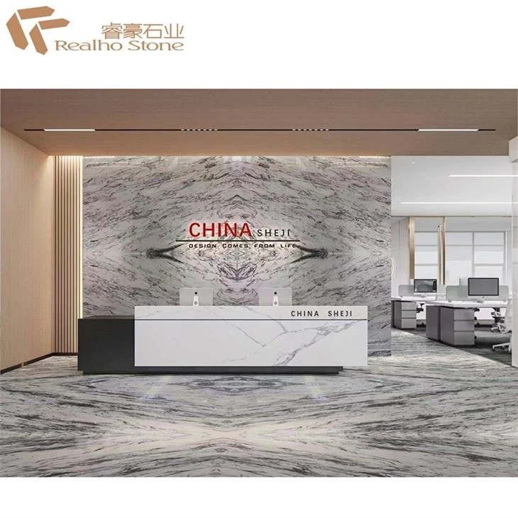 white marble lobby