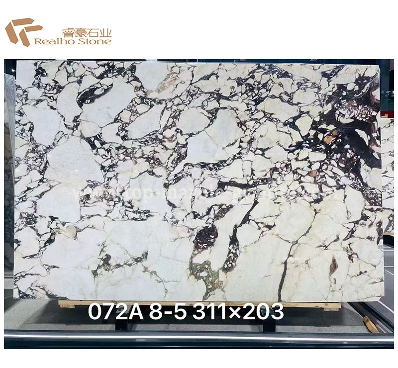calacatta viola marble slab