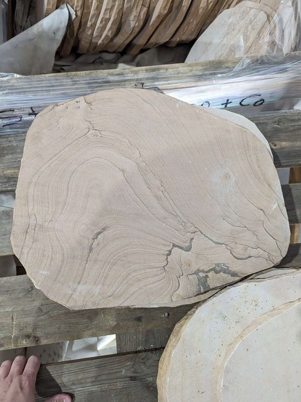 sandstone round stepping stones