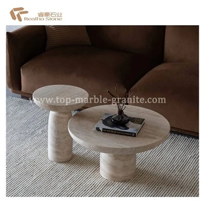 Furnitur Batu – Set Meja Kopi Bulat