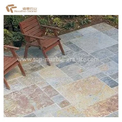 Eksterior Pabrik Cina Rusty Slate Tiles Culture Stone Cladding Untuk Tile Lantai Dinding