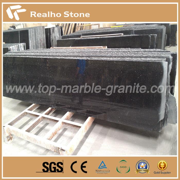 Black Galaxy Granite Slabs for Countertop