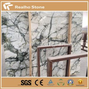 Big Stone slab harga Ziarat putih Vietnam marmer dengan vena Grey dan hijau permukaan