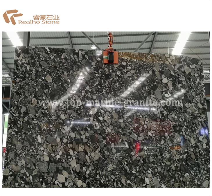 Brasil hitam Marinace granit slab