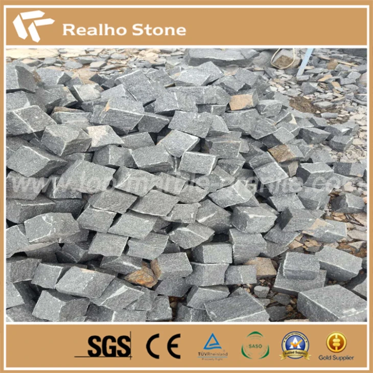 G654 Grey Granite Cube Stone