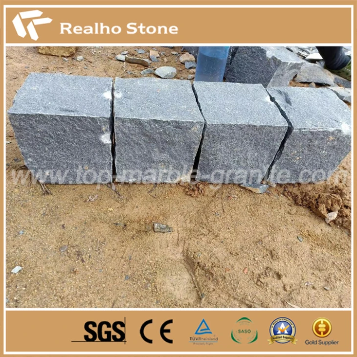 G654 Grey Granite Cube Stone
