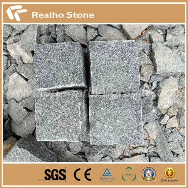 G 654  Grey Granite Cube Stone