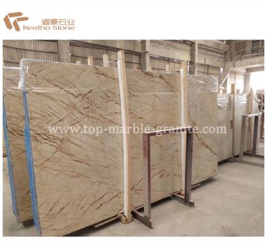 Sofitel Gold Marble Slabs dengan vena beige