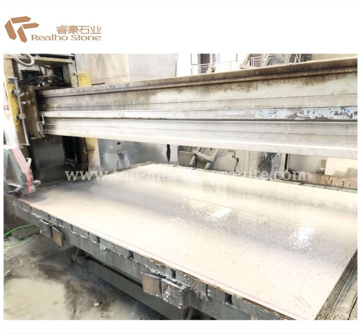 White Cement Terrazzo Flooring Tiles