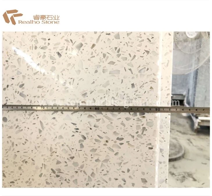 White Cement Terrazzo Flooring Tiles