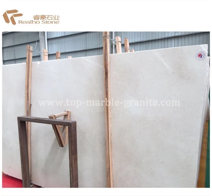 Galala Beige Cream Marble Slabs For Factory