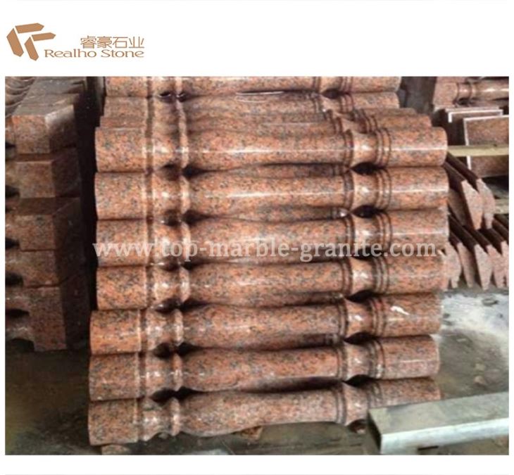 red granite baluster