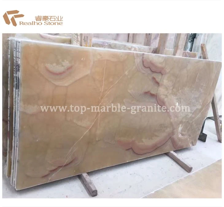 Alam batu merah Onyx besar slab