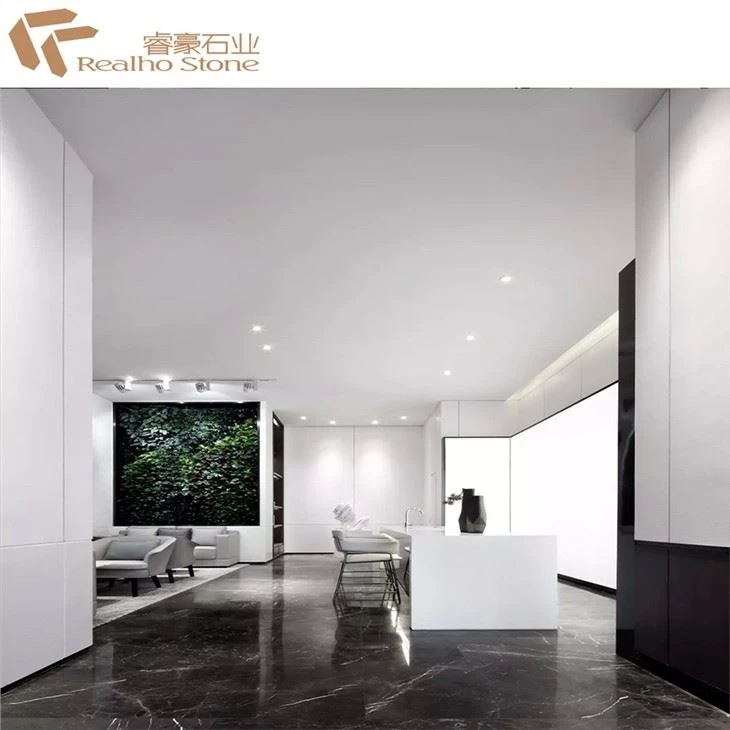 Black White Marble For Background Floor Wall