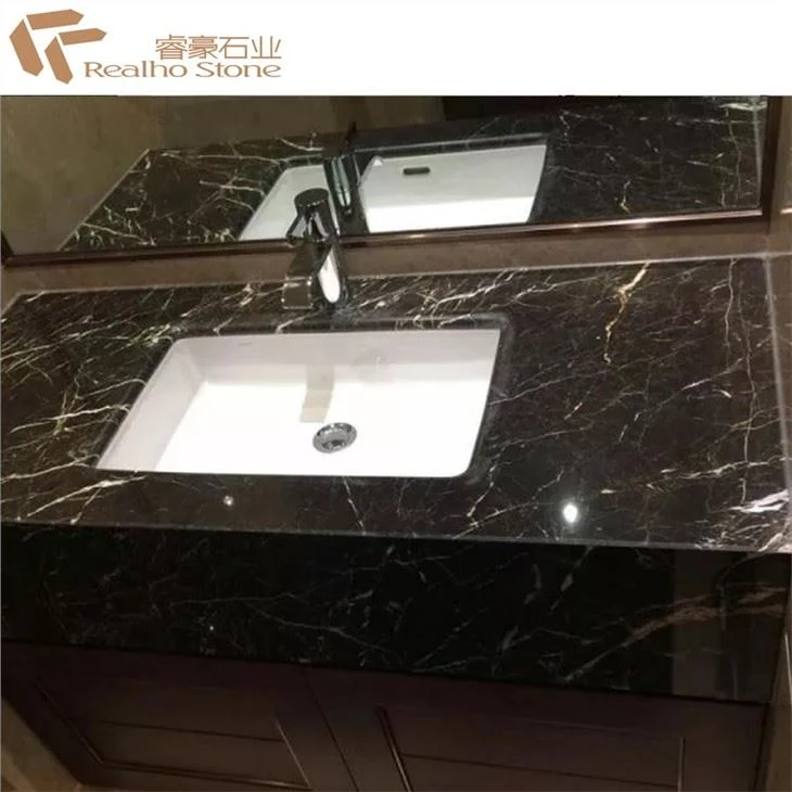 Black White Marble For Background Floor Wall