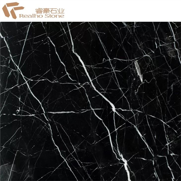 Black White Marble For Background Floor Wall