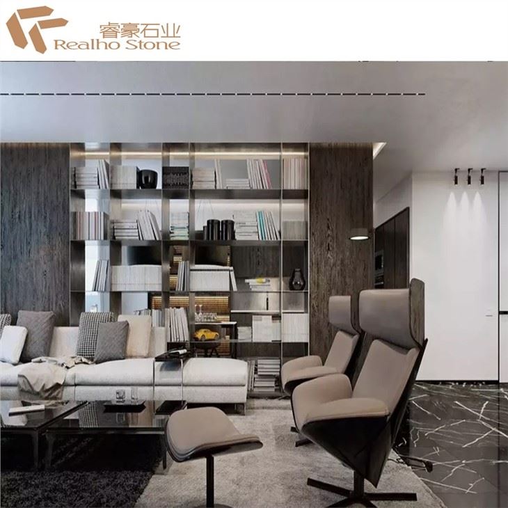 Black White Marble For Background Floor Wall
