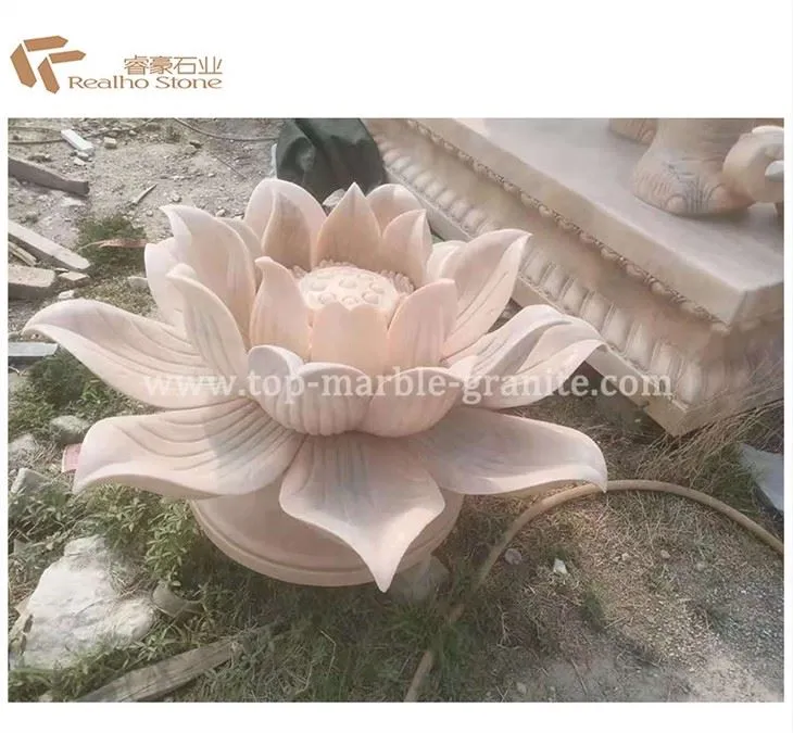 Pink marble lotus
