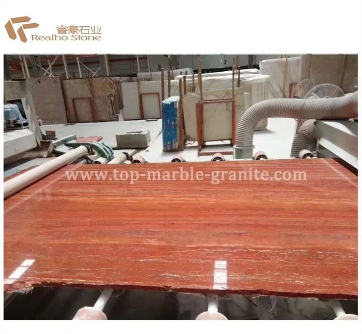persian red travertine marble stone