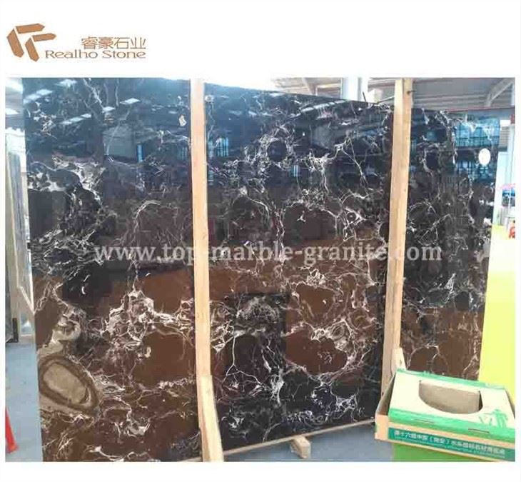 ice black marble slab