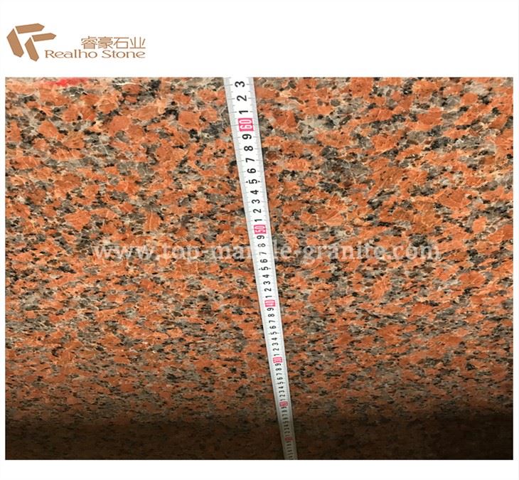 Lembaran Granit Merah Maple Dipoles Untuk Ubin Lantai