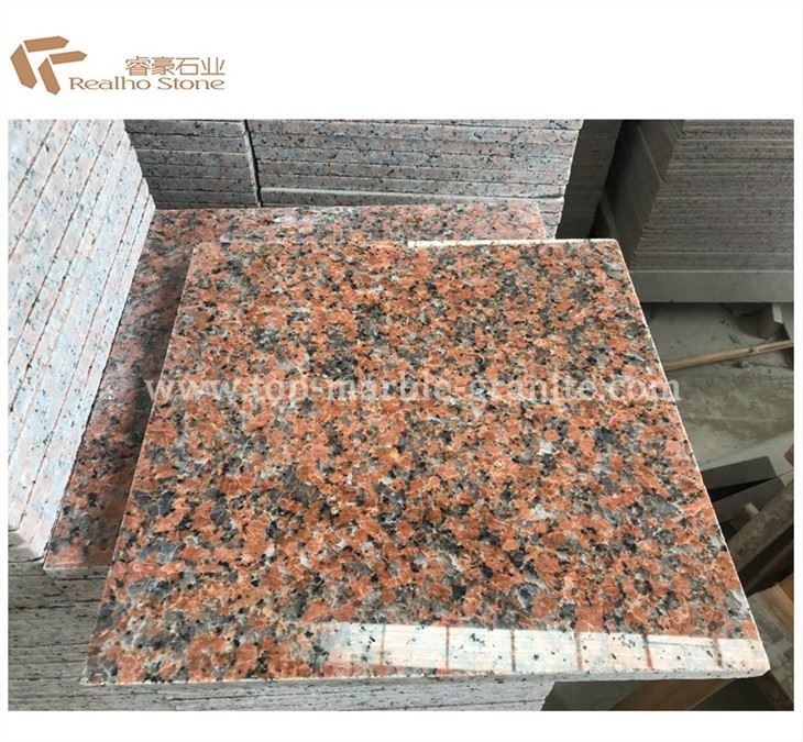 maple red granite kitchen