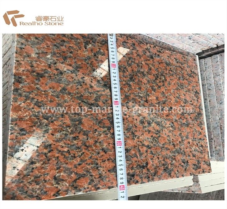 maple red granite stone