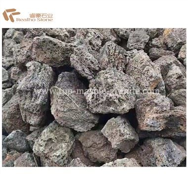 Ubin Batu Lava Basalt Alami Untuk Dekorasi Taman