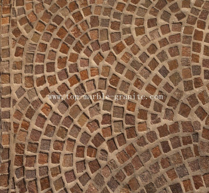 Cobblestone paving