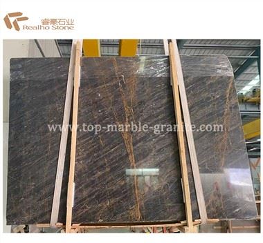 Guansaw Slab Of China Dark Emperador Marble