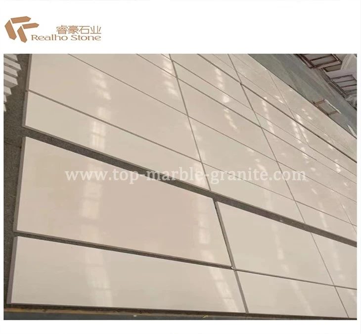 beige limestone tiles