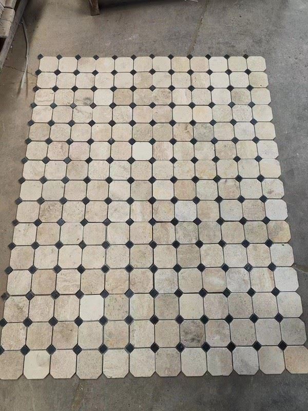 ivory travertine mosaic tile